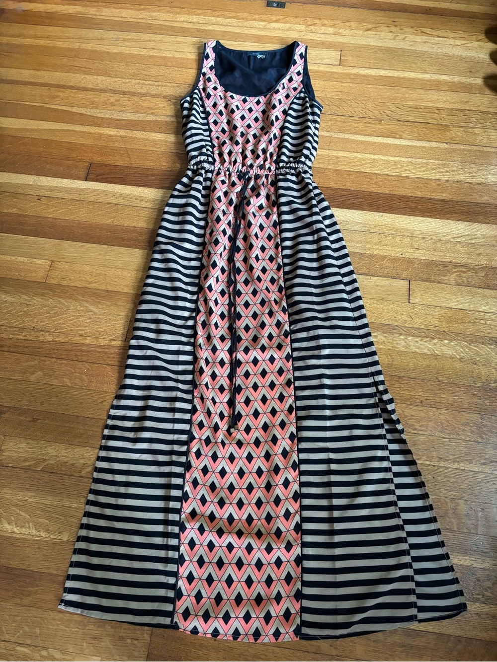 THML Maxi Dress waist tie sleeveless